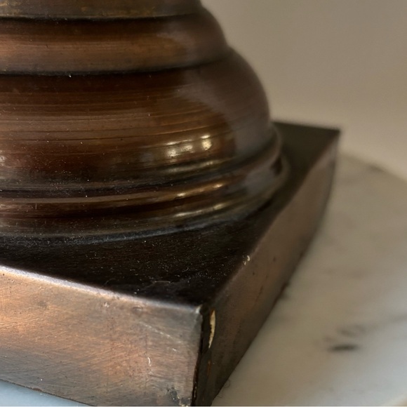 Copper/Bronze Footed Pedestal Base Bowl Urn Large Centerpiece 13.25” W 9.25” T - Picture 11 of 16